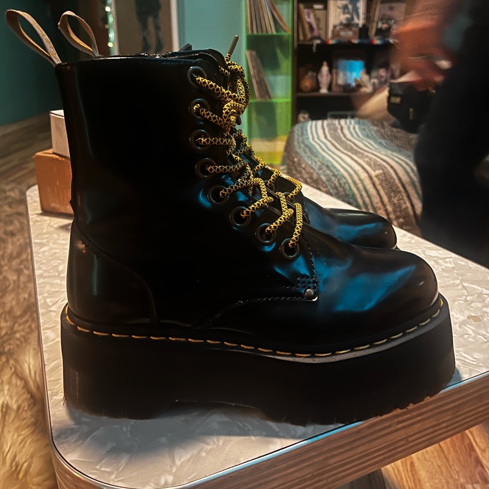 Dr. Martens Black Jadon Combat Boots